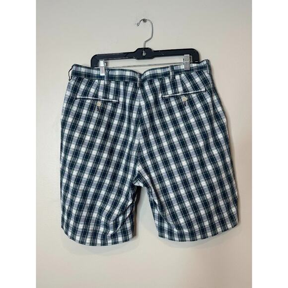 Polo Ralph Lauren Shorts Men's 36 Madras Blue Plaid Preppy Inseam 9" Academia - Picture 2 of 5